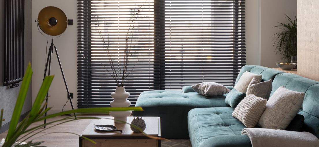 Elegant window cover showcasing durable aluminum blinds installation by Master Blinds in a stylish setting.