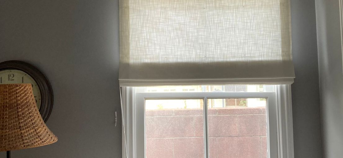 Master Blinds custom sheer roller window shades installed in a stylish Agoura Hills home.